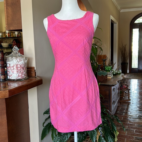 Lilly Pulitzer Sunshine Dres In Hotty Pink sz0 - Picture 3 of 12